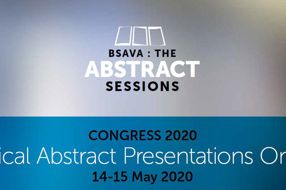 BSAVA 2020 - The Abstract Sessions poster