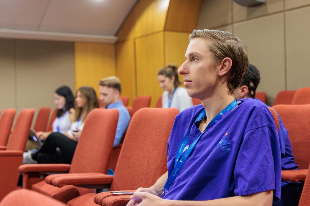 Vets sitting in a lecture theatre