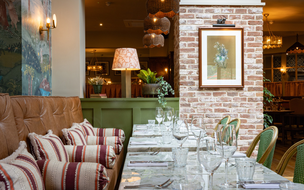 Interior of The Ragged Robin restaurant dining area