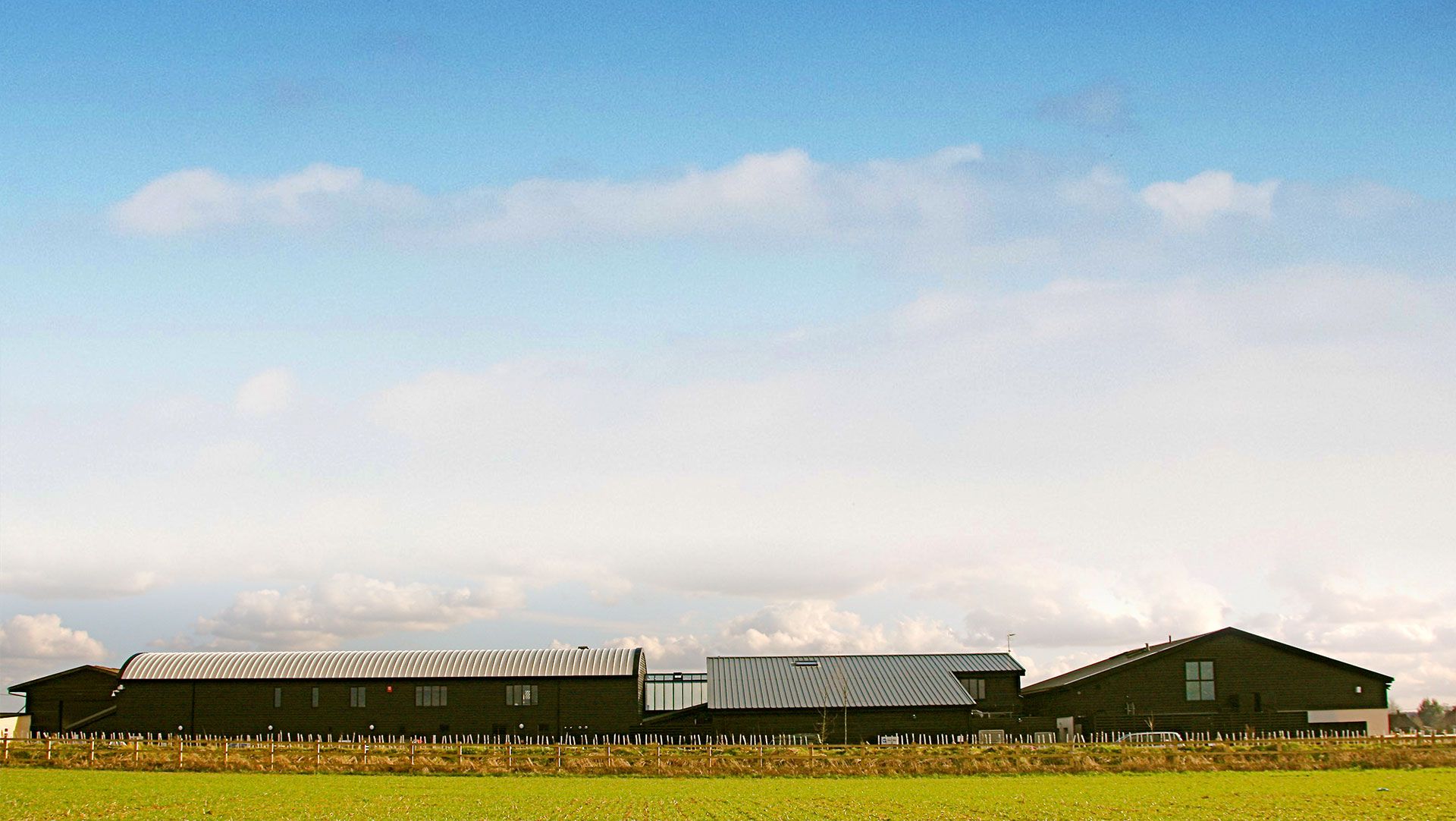 A shot of Fitzpatrick Referrals Orthopaedics and Neurology Hospital from the field