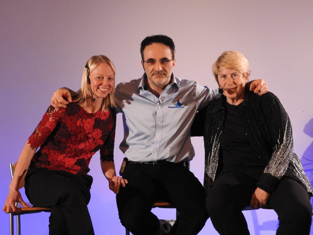 Professor Noel Fitzpatrick with Dr Chris Zink and Natasha Wise who all lectured at the Inaugural FORWARD Symposium at the Wildwood Golf and Country Club in Alfold, Surrey