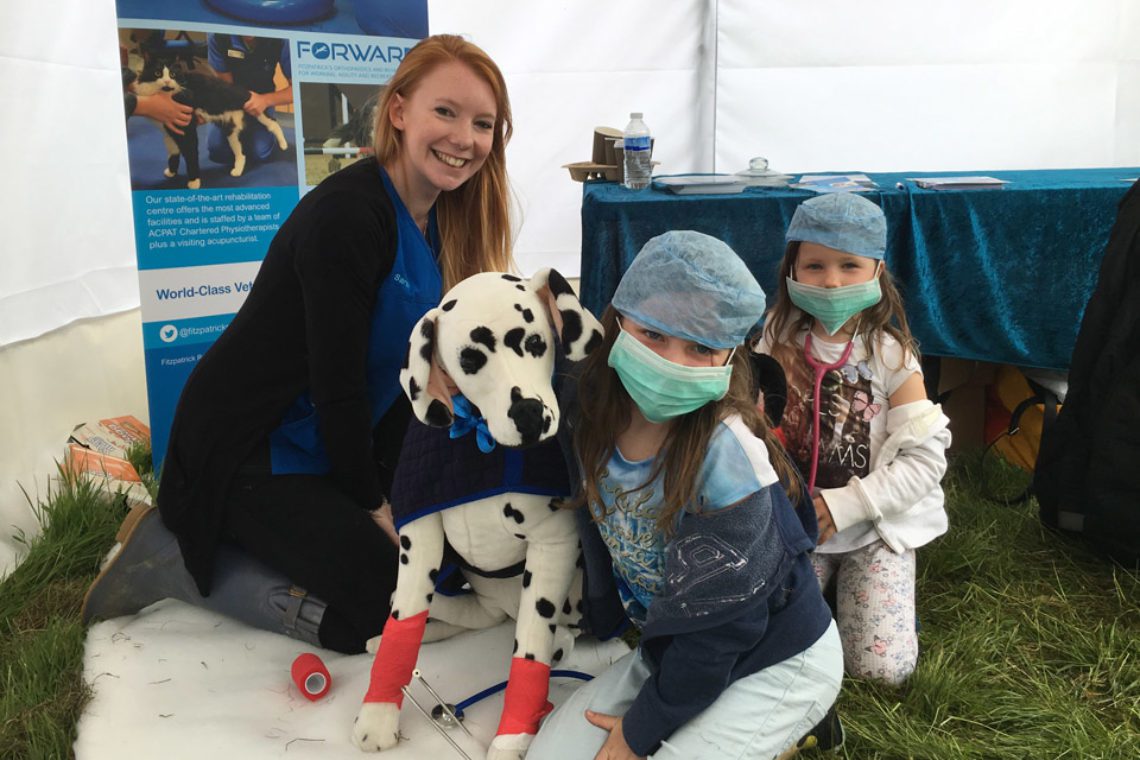 Veterinary nurse Sarah representing Fitzpatrick Referrals at DogFest Veterinary Nurse Sarah representing Fitzpatrick Referrals at DogFest