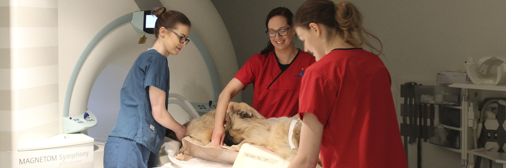 Radiographers with patient for MRI scan at Fitzpatrick Referrals Orthopaedics and Neurology
