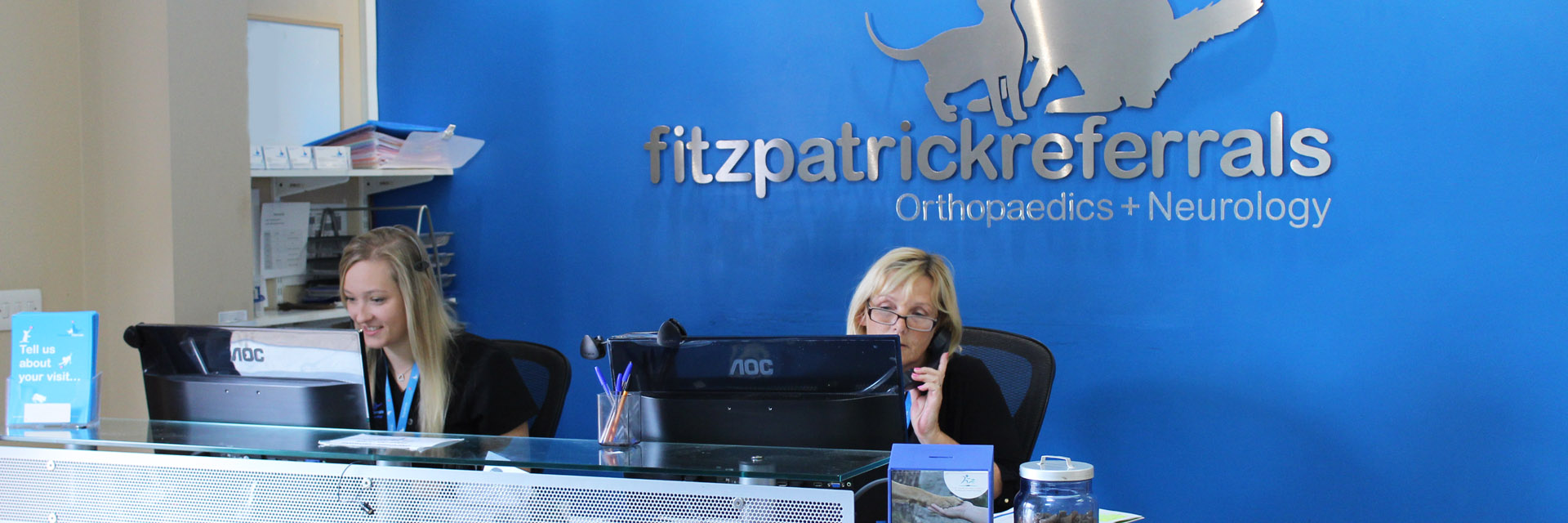 Receptionists at Fitzpatrick Referrals Orthopaedics and Neurology