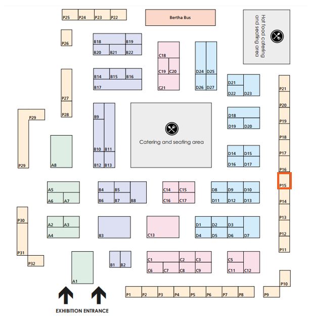 Map of Fitzpatrick Referrals stand at BVNA Congress