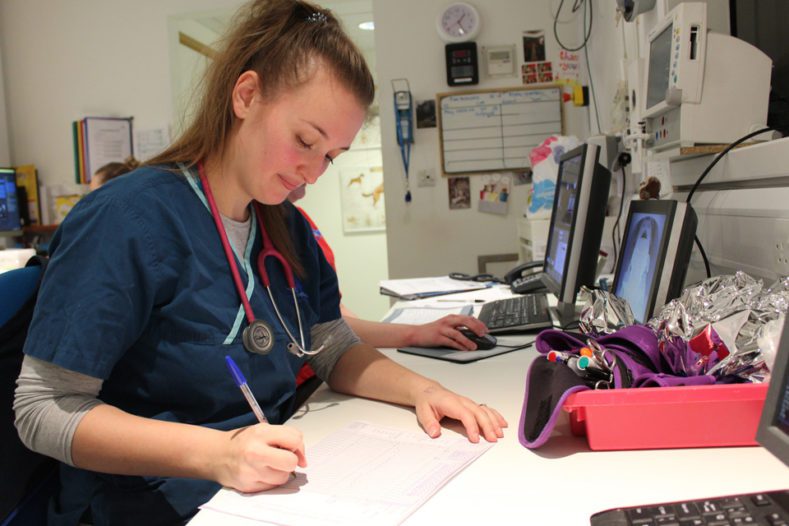 Registered Veterinary Nurse Gabby in the Advanced Diagnostic Imaging department at Fitzpatrick Referrals