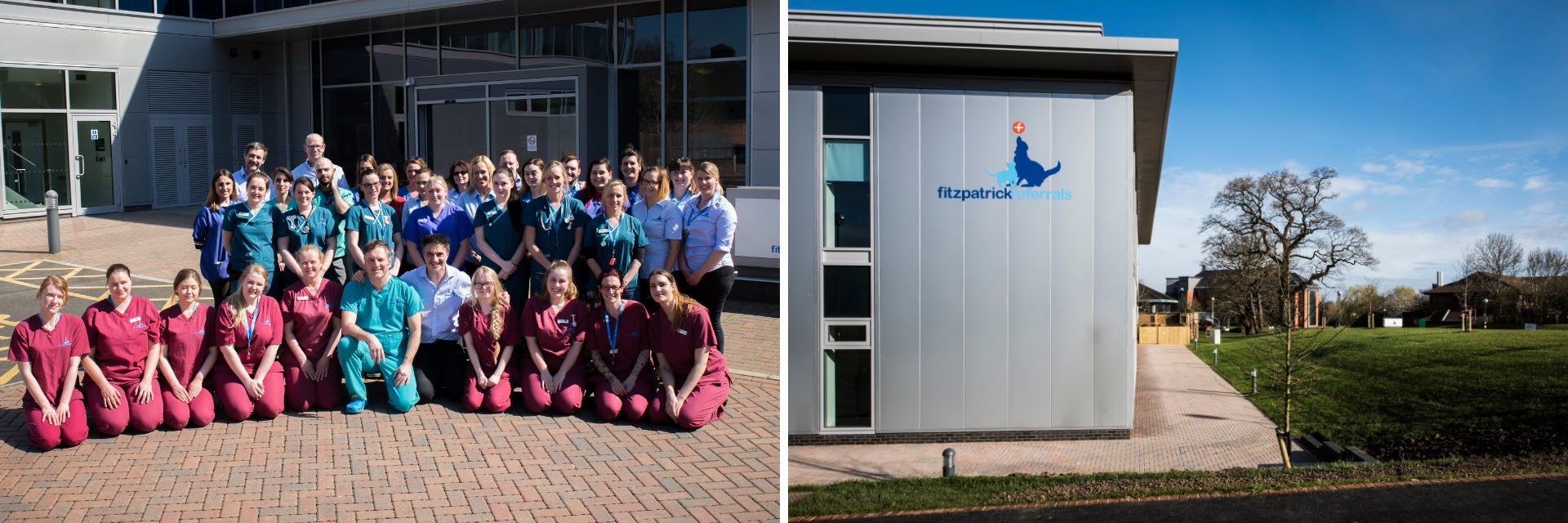 Fitzpatrick Referrals Oncology & Soft Tissue team photo and hospital exterior