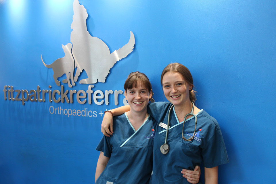 Registered Veterinary Nurses Denise Tonry and Jessica Wary