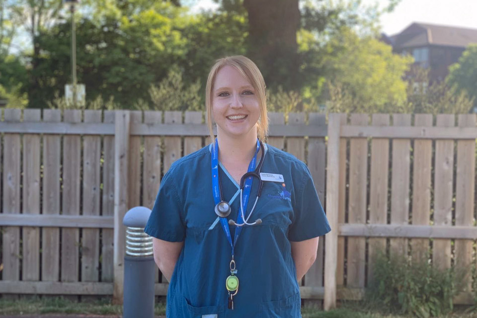 Senior Wards Nurse Laura Symonds