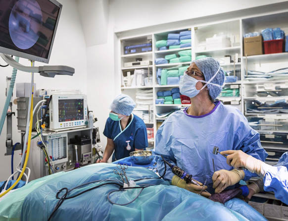 Sarah Girling in surgery 582x446