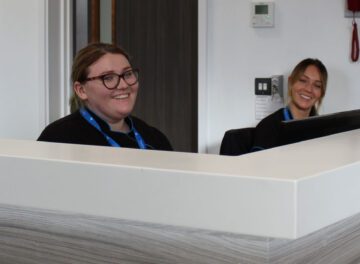Receptionists at Fitzpatrick Referrals Orthopaedics and Neurology